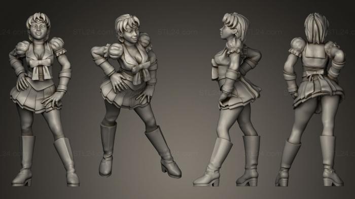 Figurines of girls (Sailor Mercury, STKGL_0130) 3D models for cnc